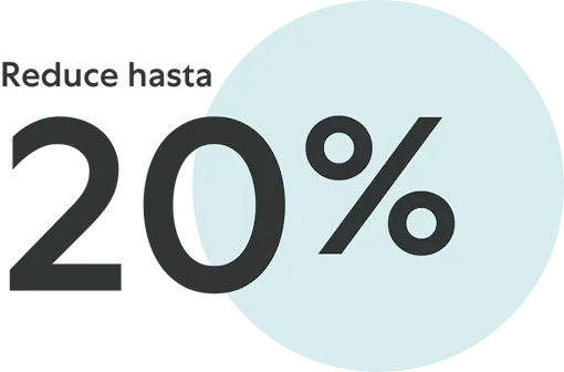 bajar hasta 20%